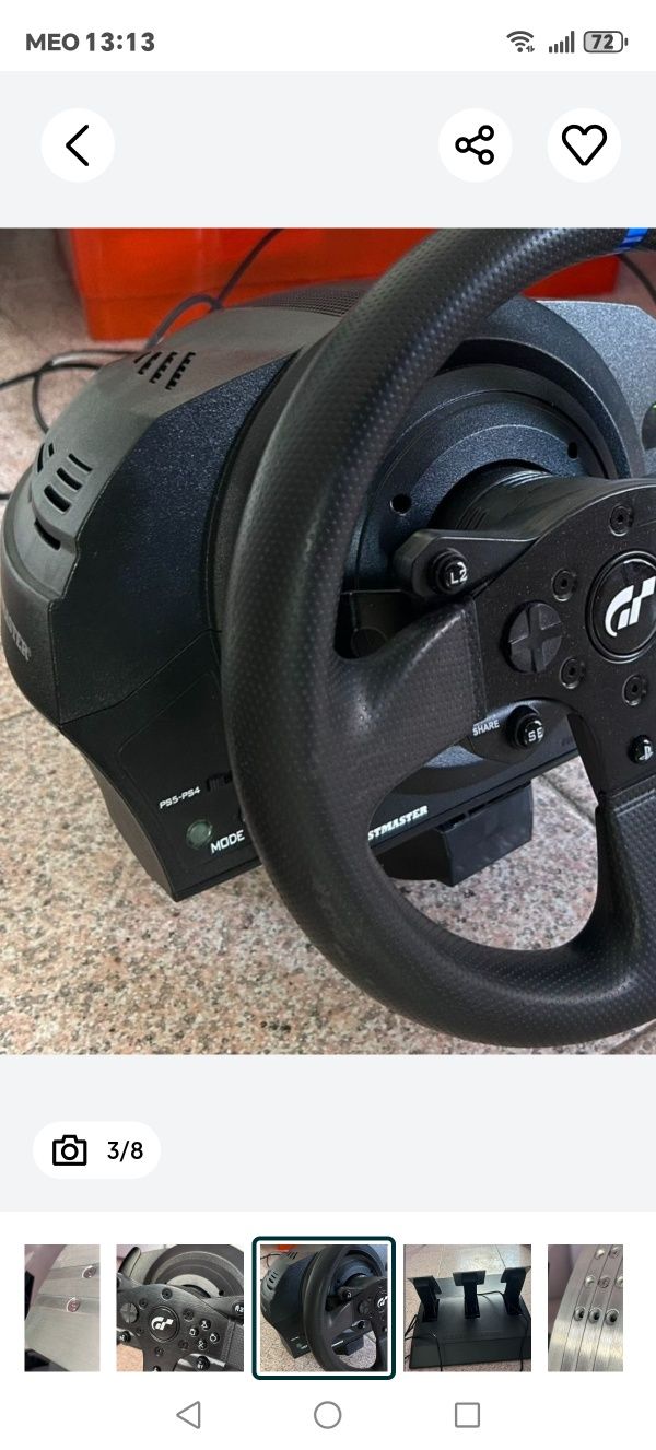 Volante e pedais PS6 VR