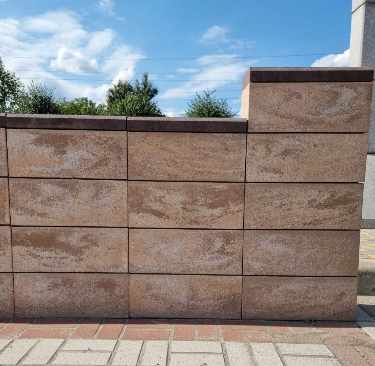 Блок для паркану. Декоративні блоки для забора. Кришки для паркану