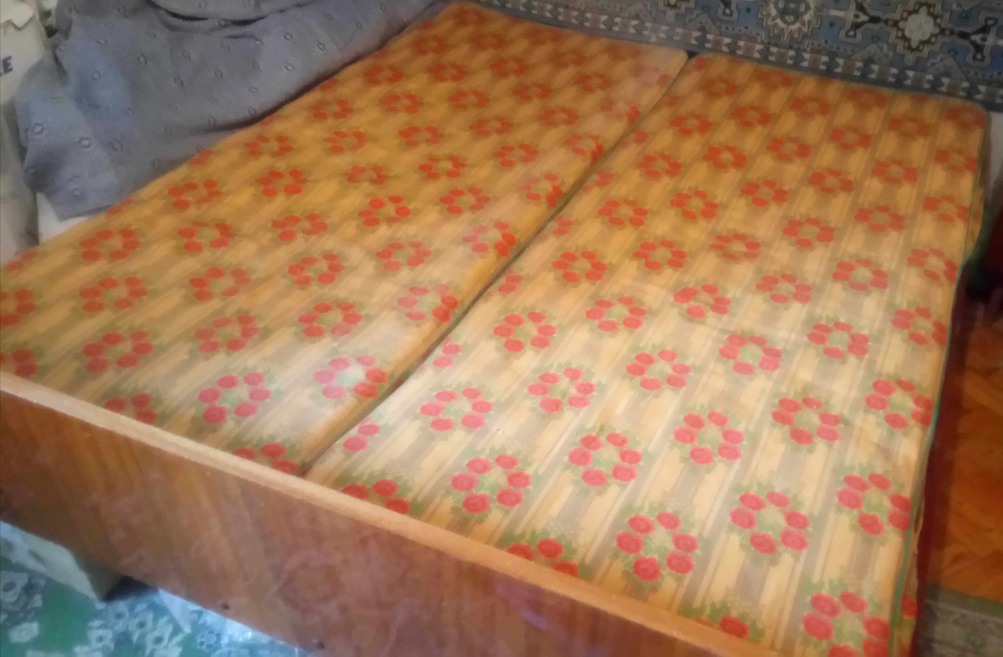 Ліжко двоспальне матрас тумба комплект
