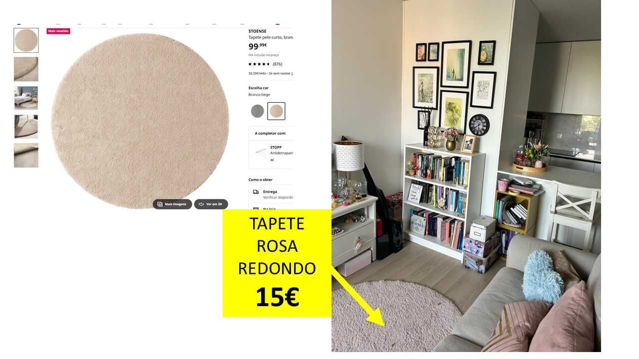 ÚLTIMAS PEÇAS.
Mudança! Vendo Móveis e Artigos de Casa