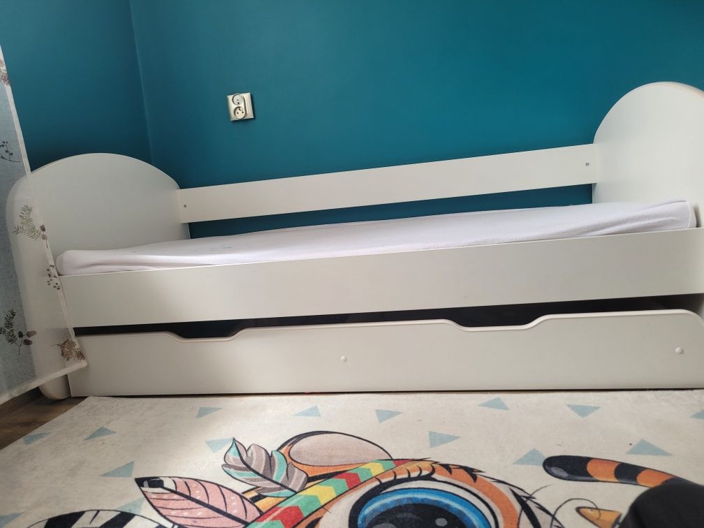 Łóżko 140x80 białe dziecięce