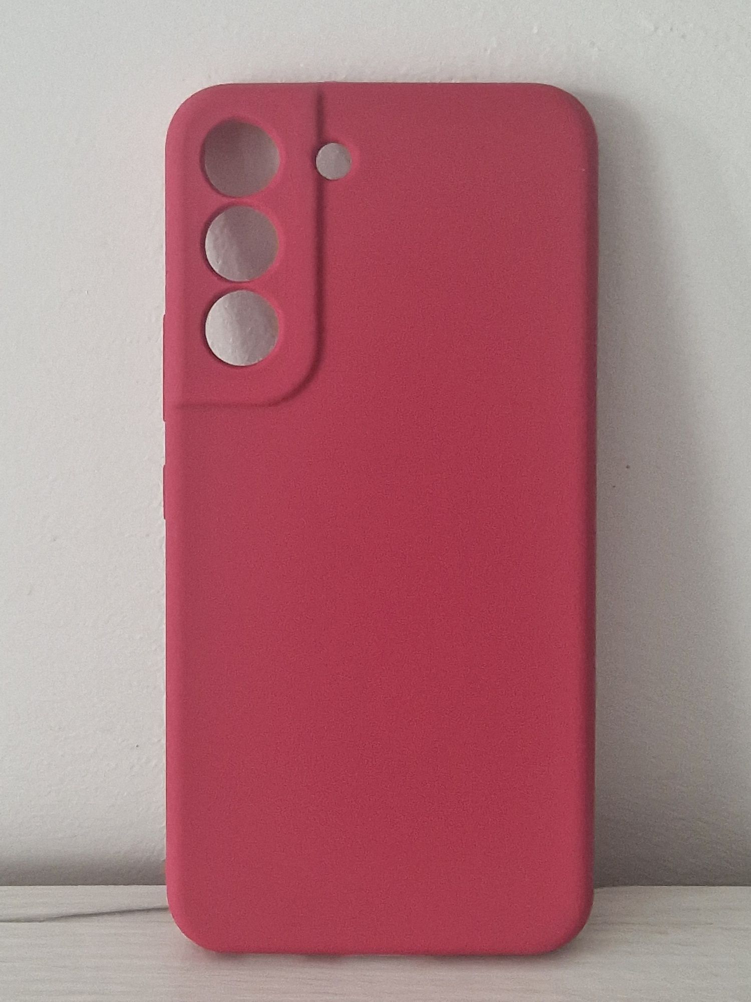 Silicone Lite do Samsung Galaxy S22 bordowy