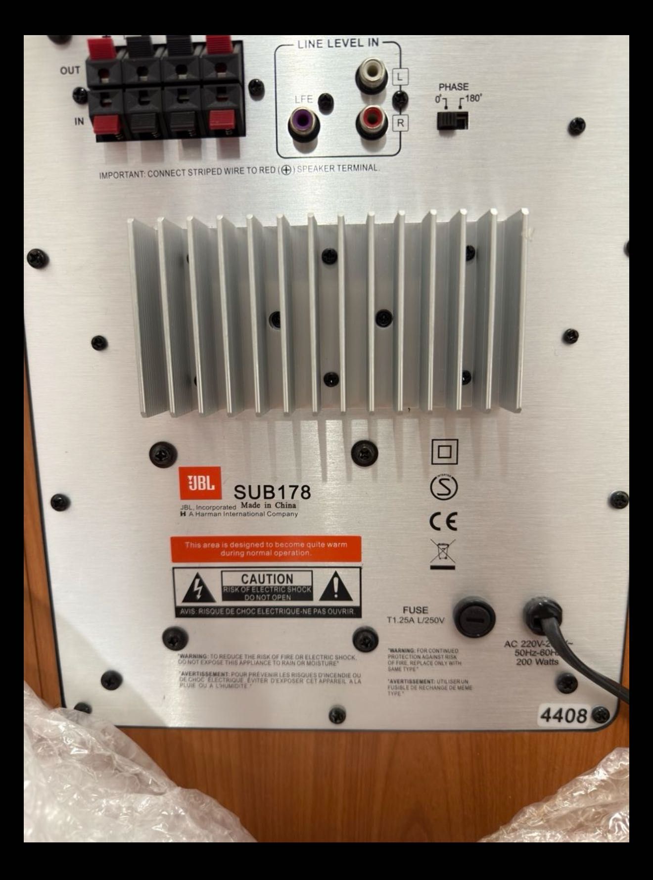 Sistema de Som JBL SCS178 5.1 Surround – Excelente Estado