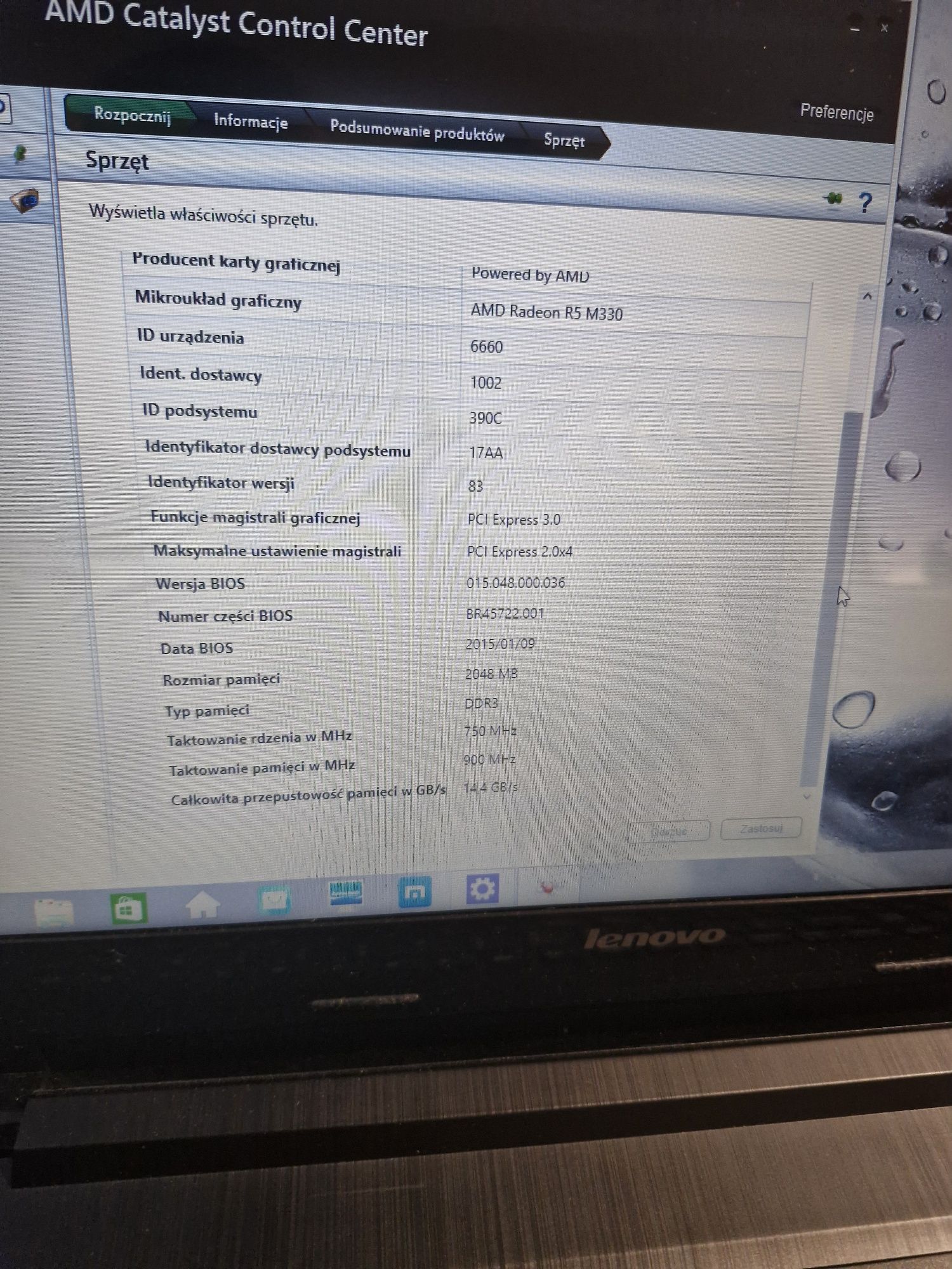 Laptop lenovo G50-80 Windows 8.1 4G ram dysk 1 tb