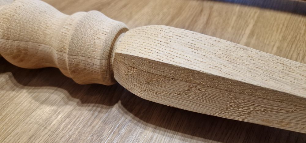 Nogi toczone dębowe 885mm do stołu / blatu / toaletki