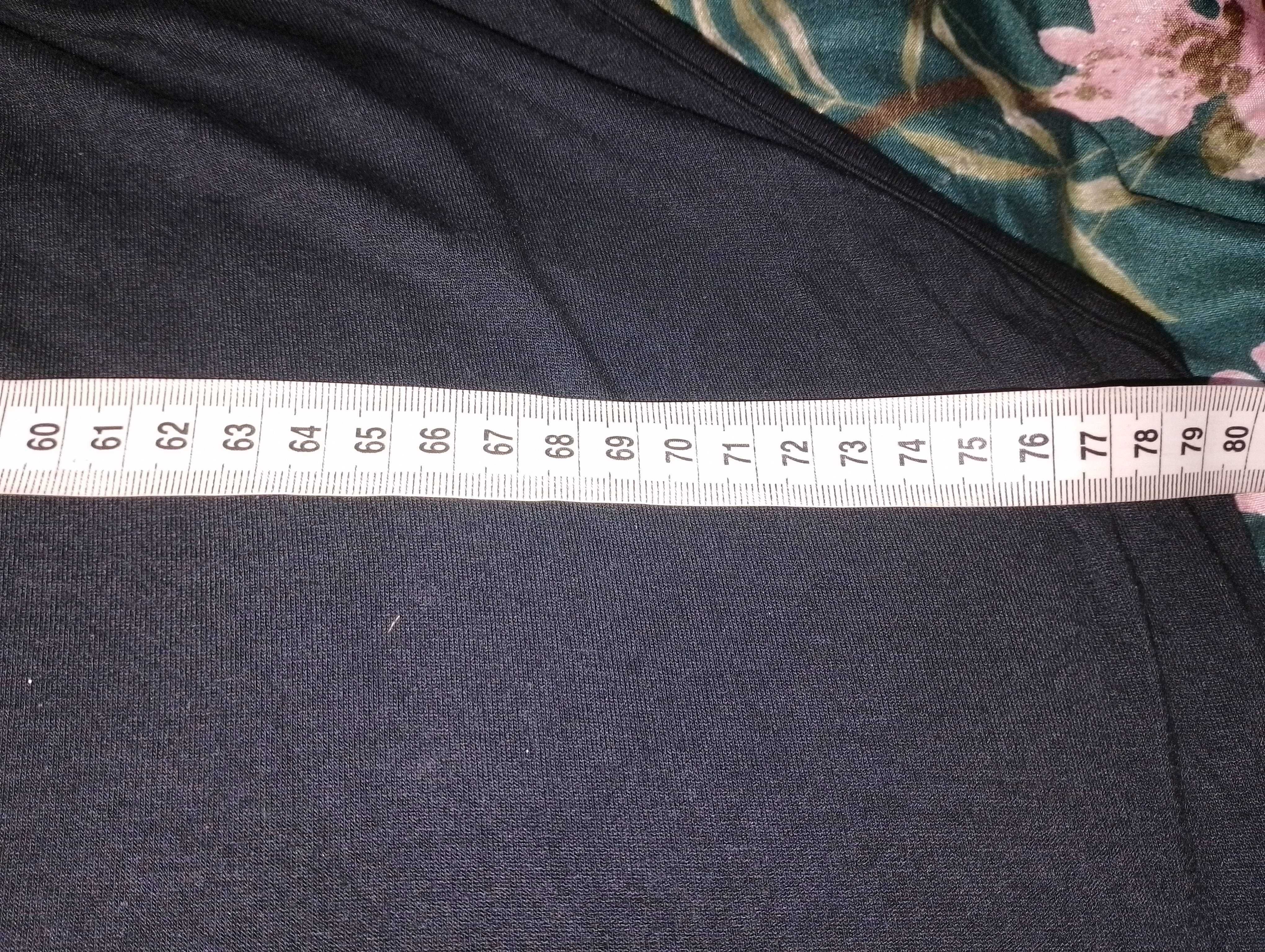Piękna czarna mega duża tunika damska r. 58 plus size