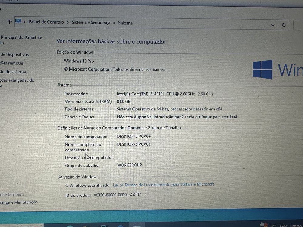 Portatil Toshiba I5