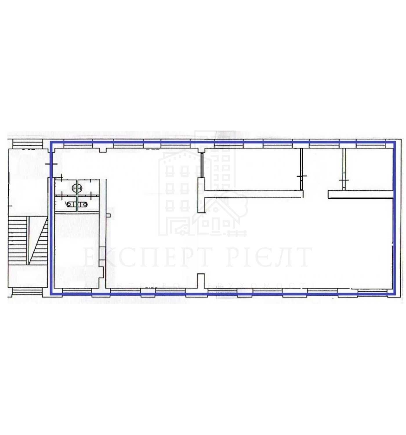 RLT K01 Оренда комерційного приміщення, Open Space, 170 м2, ЦУМ