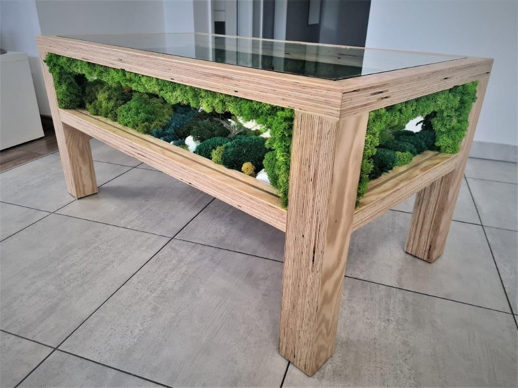 Stolik kawowy, green table