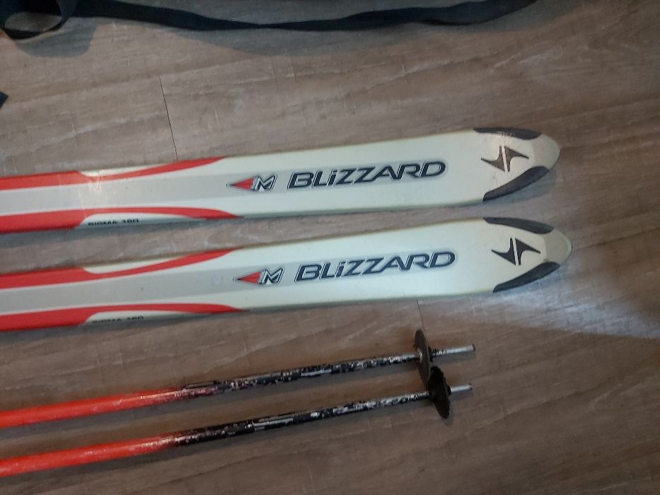 Горные лыжи Blizzard 160см с креплением Rossignol