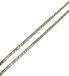 ZB247 Elegancki złoty łańcuszek 375 splot pancerka długość 44 CM
