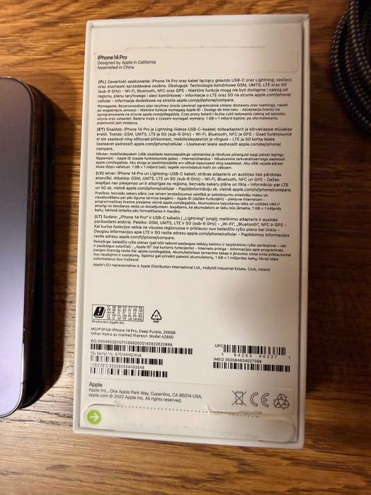 Iphone 14 PRO 256 GB, Deep Purple (fioletowy), stan idealny, Gliwice