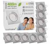 Lumare Reflektor LED do zabudowy 4 W 2700 K wodoszczelność IP44 9 SZT