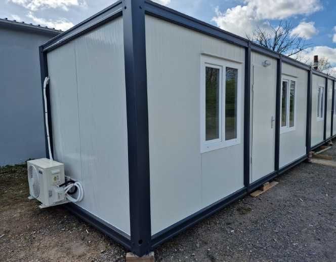 Kontener mieszkalny 3x7x2,5 klimatyzacja toaleta kuchnia całoroczny