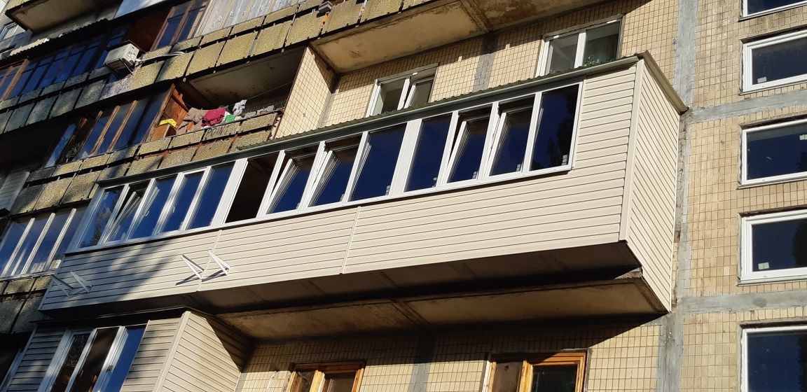 балкон під ключ винос розширення балкона скління балкона