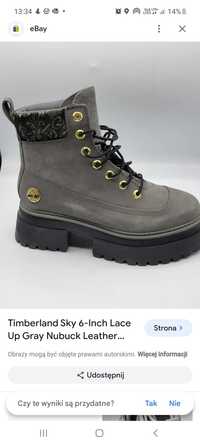 Buty Timberland Sky 39 na platformie.