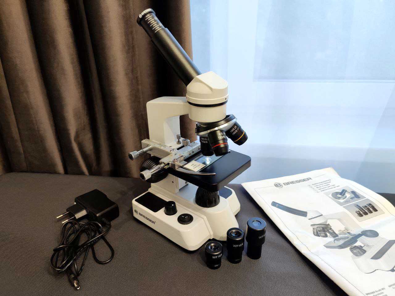 Мікроскоп Bresser 20х-1536х Металевий, Професійний