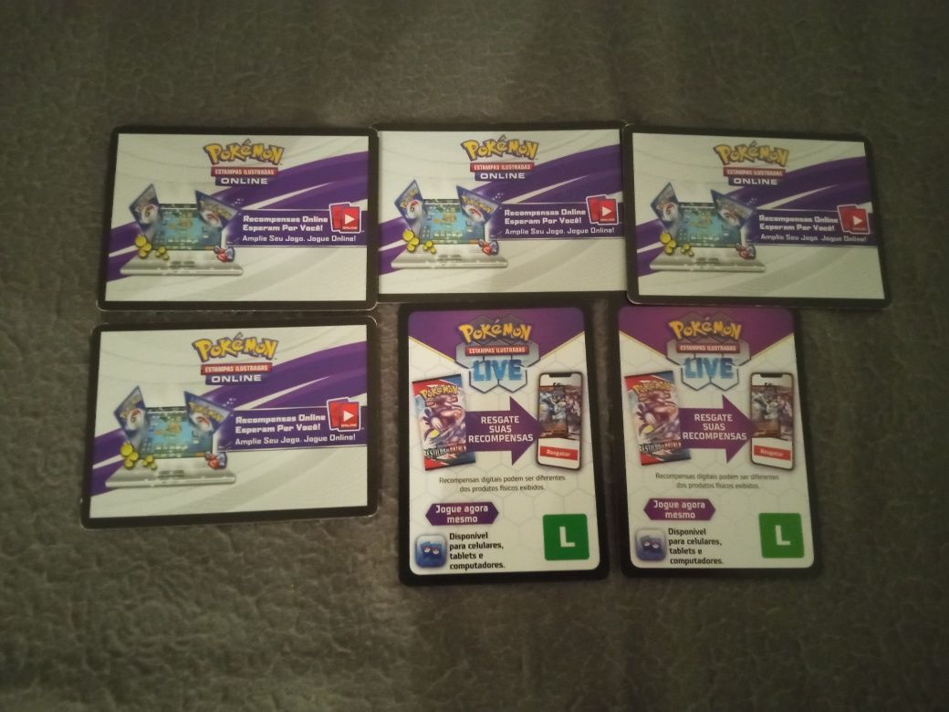 Cartas Pokémon Usadas