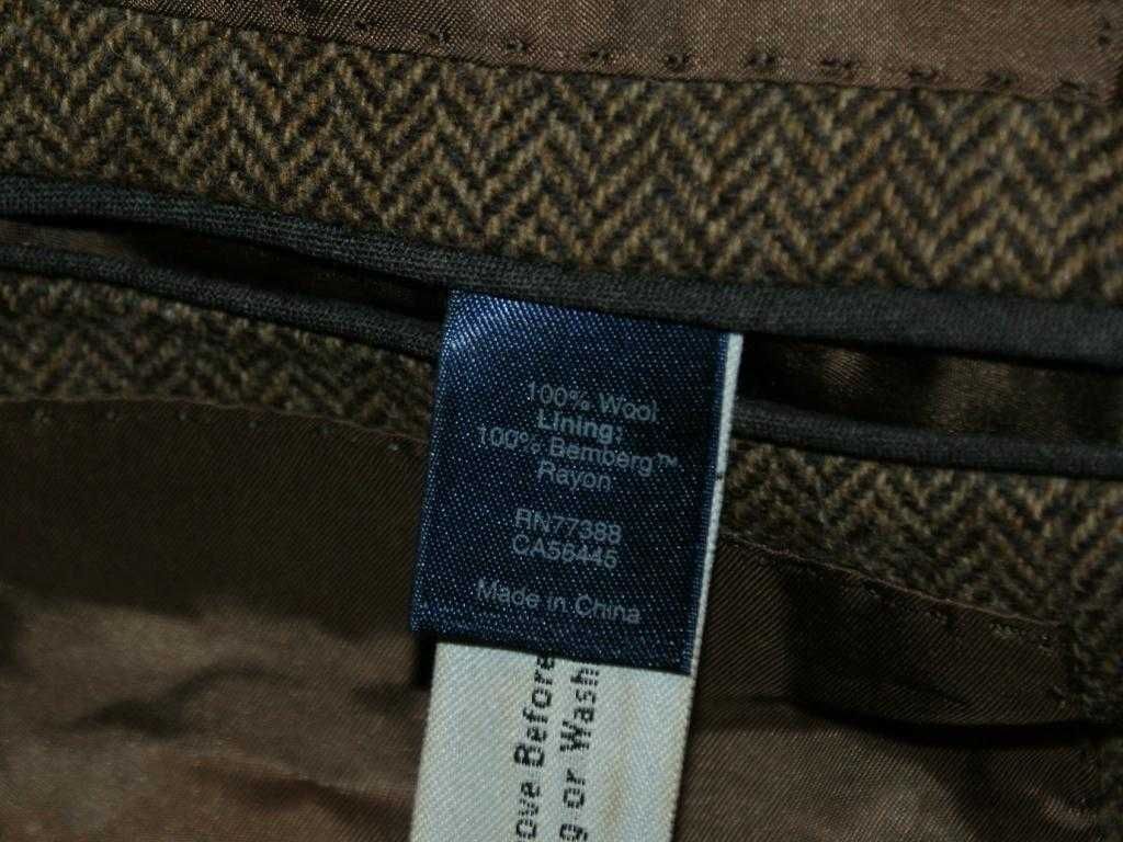 J.Crew Tweed 100% wełna jodełka marynarka męska vintage 44R L