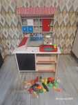 Sklep drewniany supermarket plus kasa i warzywa  Playtive Lidl