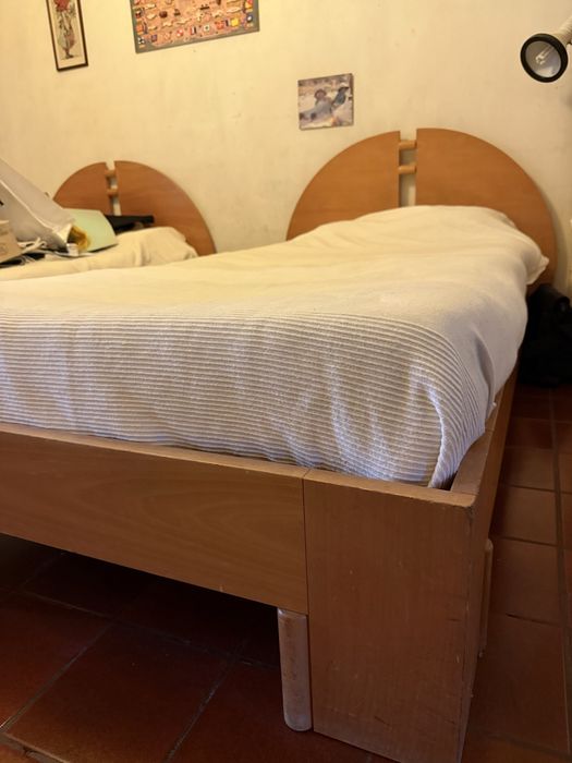 Mobilia de quarto Olaio - 2 camas solteiro (comp 2m7xlarg1m3) + comoda