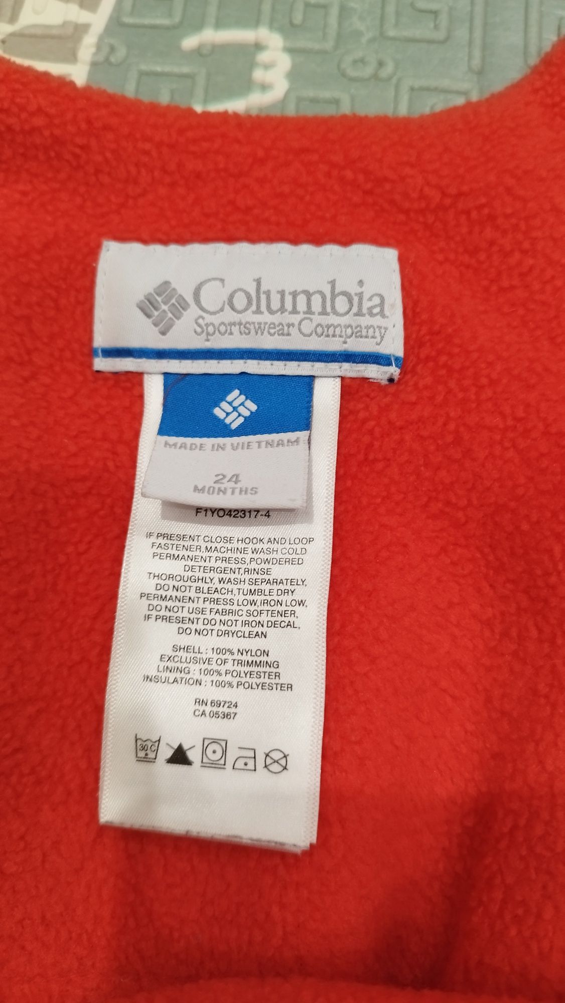 Дитячій Зимовий комбінезон Columbia 24 2t