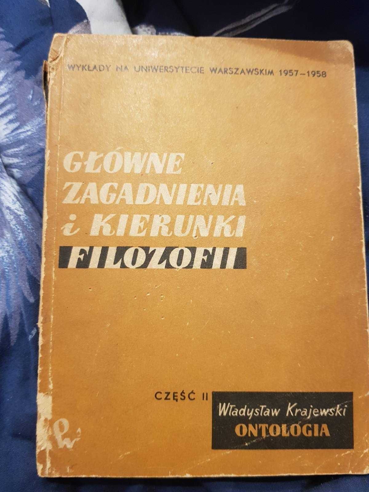 Głownie zagadnienia  i kierunki filozofii Władysław Krajewski