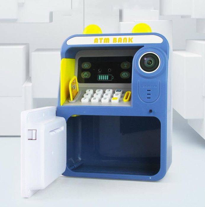 Дитячий сейф скарбничка, мелодії, підсвічування,карта, імітація камери