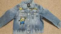 Джинсова куртка джинсовка дитяча H&M посіпака міньон