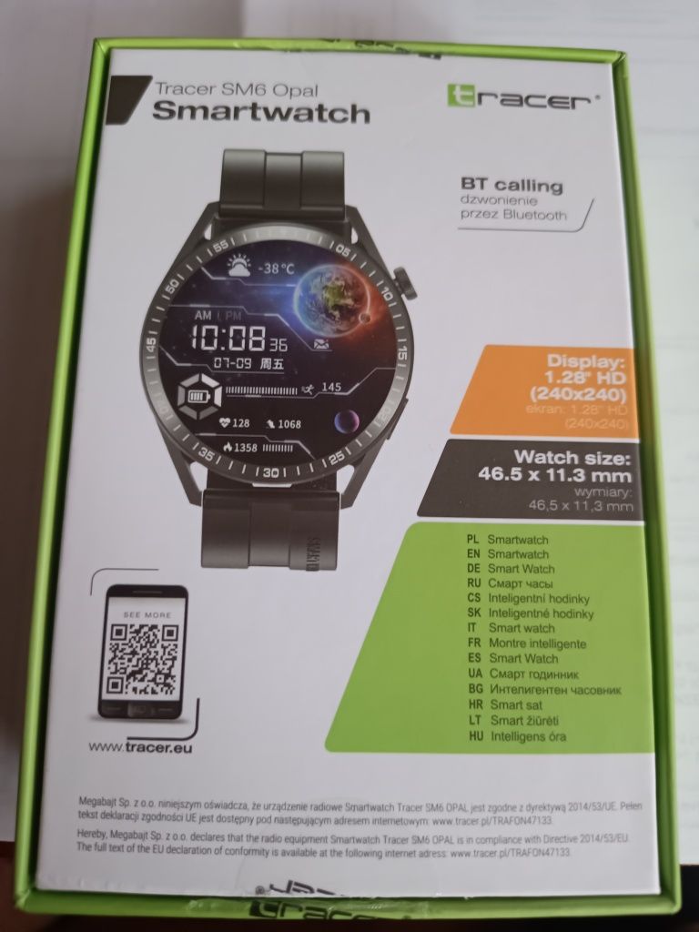 Smartwatch tracker SM6 OPAL