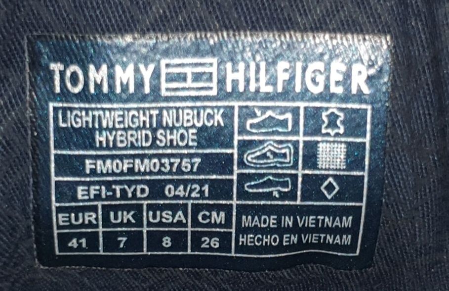 41р. Кожаные кроссовки мокасины Tommy Hilfiger