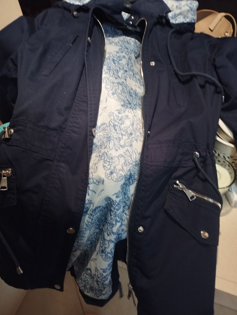 Parka azul marinho