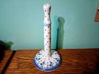 Stojak 33cm na reczniki z otworem 5cm  GAT1 Ceramika Art. Boleslawiec