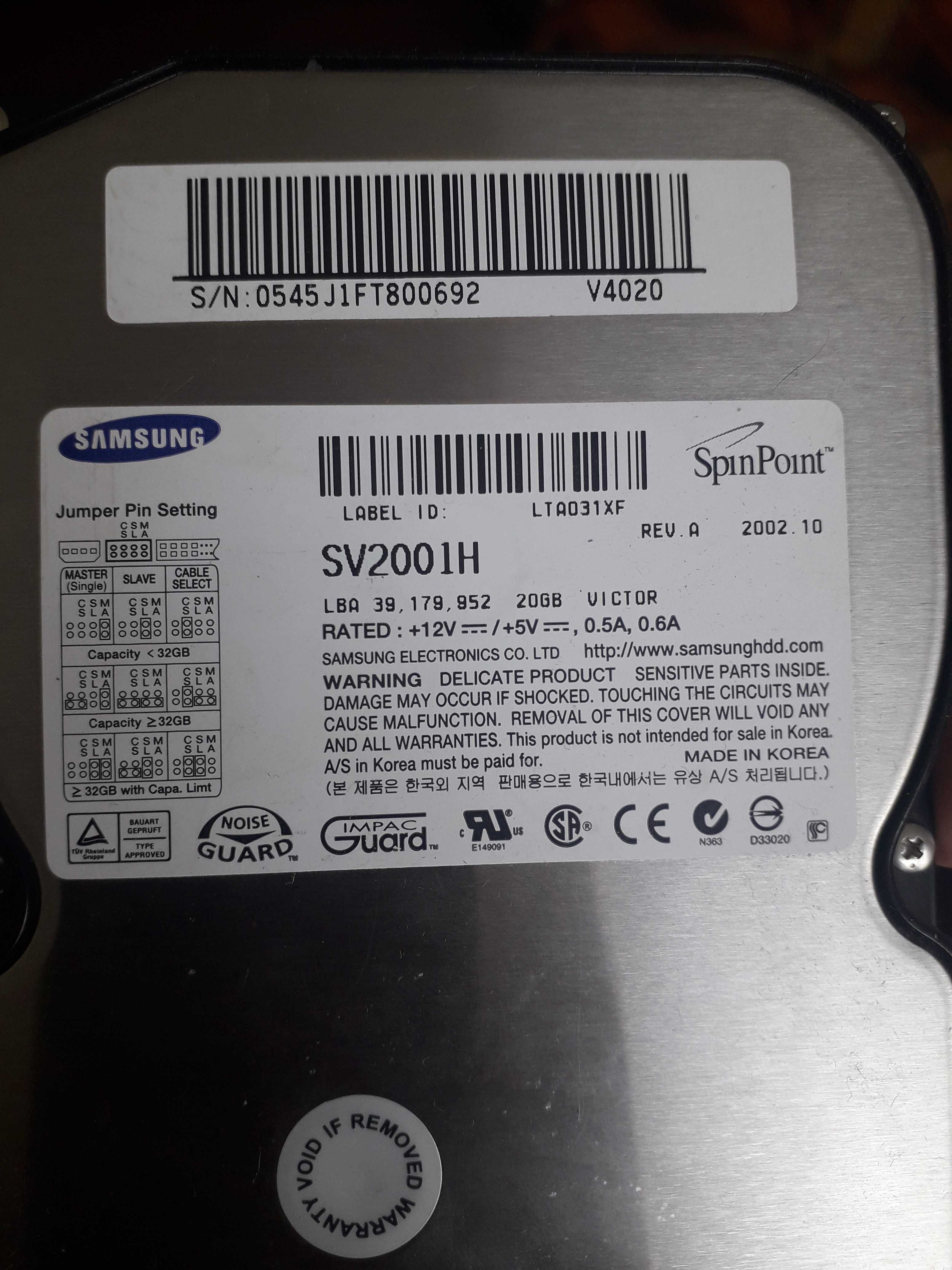 жёсткий диск 20гб. hdd 20gb