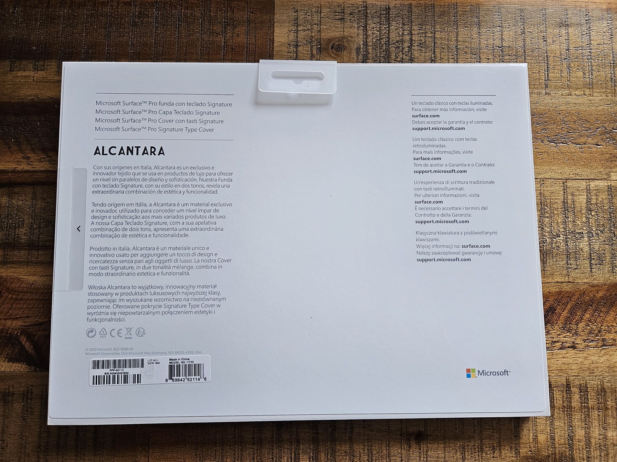 Klawiatura Microsoft Surface Pro 4, 5, 6, 7 nowa, zaplombowana