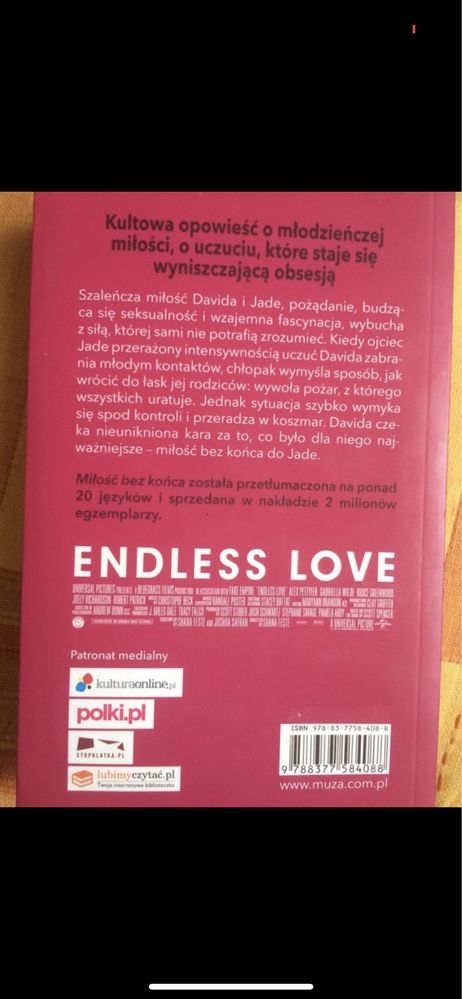 Scott Spencer. Endless Love, Pożegnaj się z niewinnością. Książka.