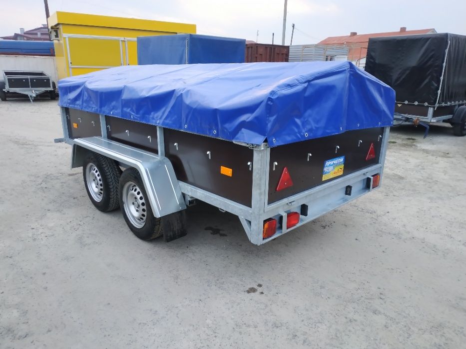 ПРОДАЖ Оцинкований двухвісний причіп німецькі комплектуючі!