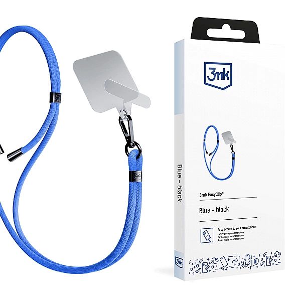 Smycz do smartfona 3mk EasyClip - niebieska