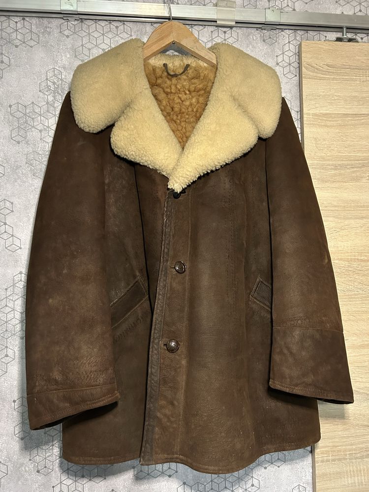Kożuch vintage PRL