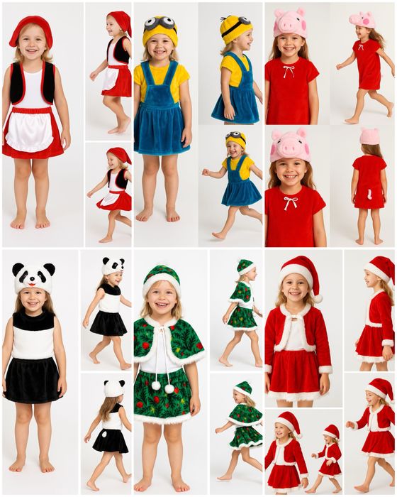 Карнавальний костюм гном новорічний панда