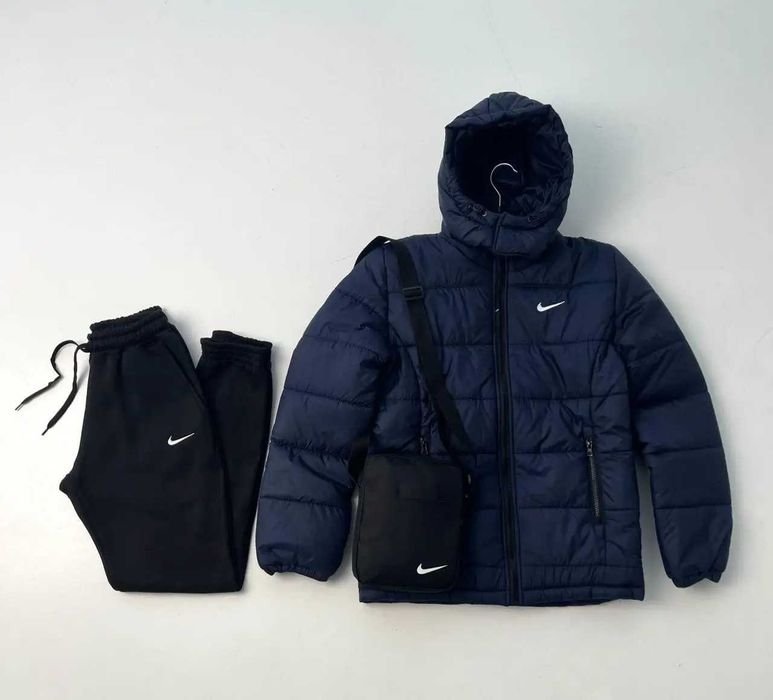 Костюм мужской зимний Nike до -25° куртка штаны сумка перчатки найк