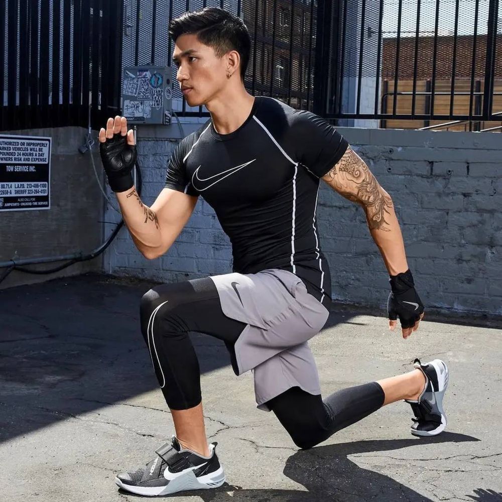 Футболка для спорта Nike Pro (компрессионная футболка, термо)