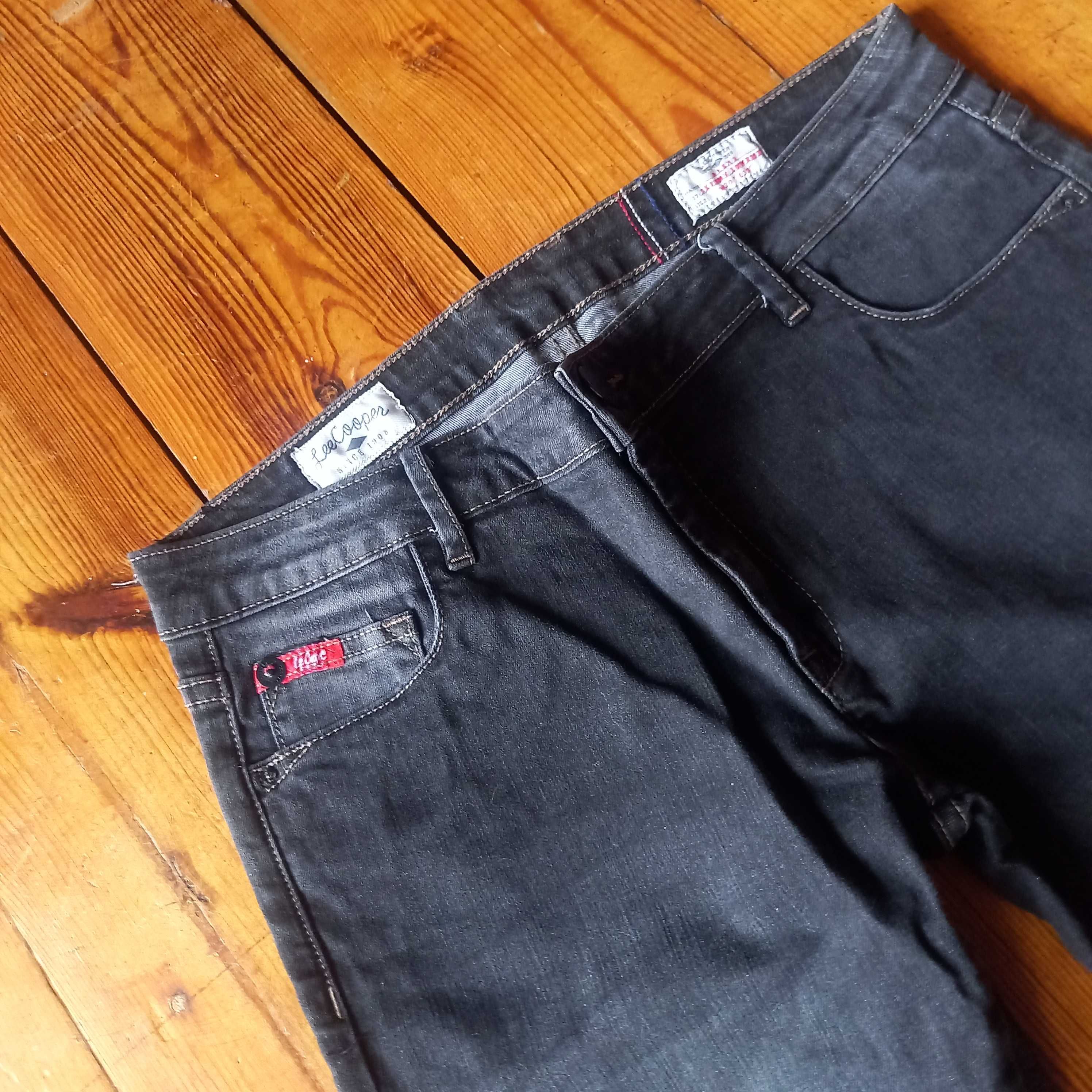 szare spodnie jeans lee cooper w 30 l 31