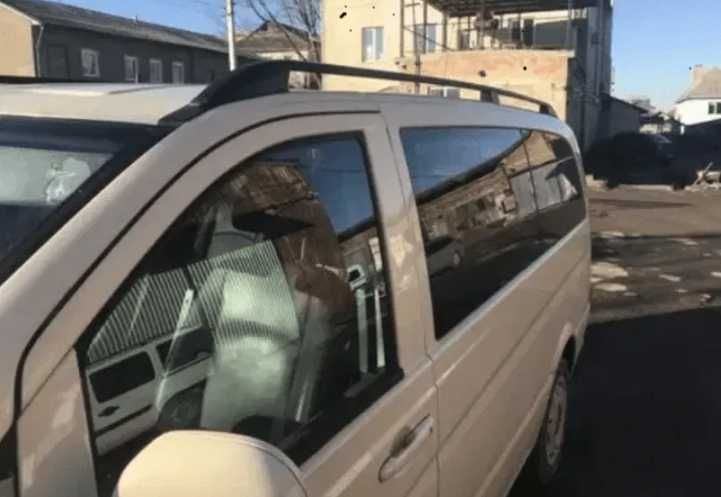 Рейлинги черные на Mercedes Vito W639 2004-2015 г