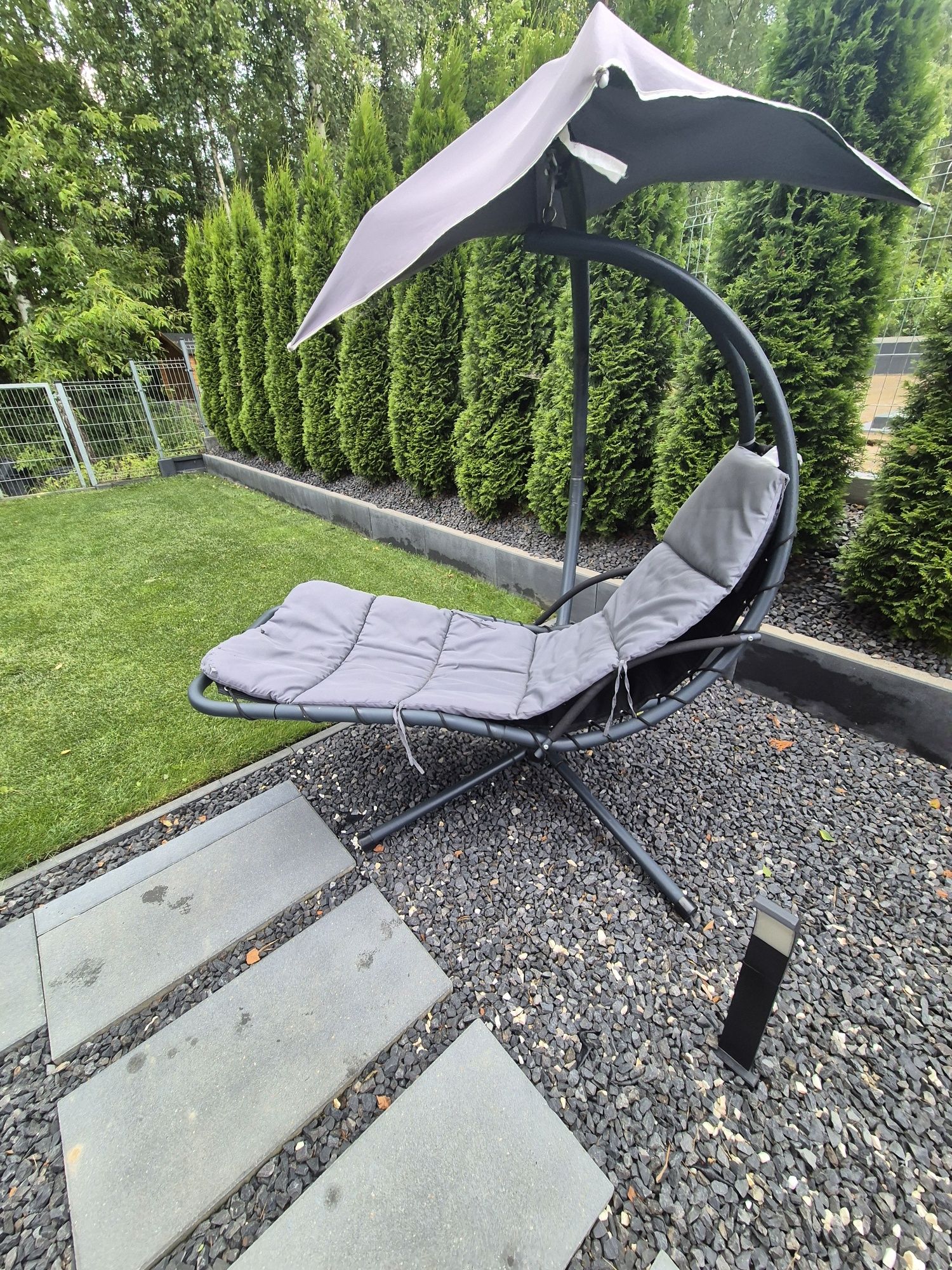 Leżak wiszący PALM z daszkiem
