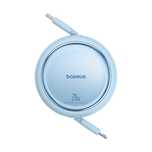 Kabel Baseus Free2Pull Zwijany Usb-C / Lightning 20W 1M - Niebieski