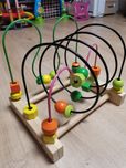 IKEA Przeplatanka drewniana, labirynt koralików Mula