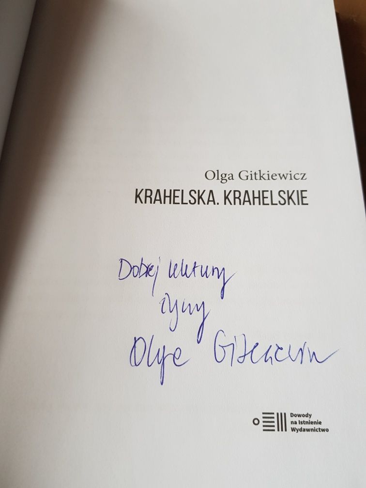 Olga Gitkiewicz - Krahelska, Krahelskie Książka z autografem