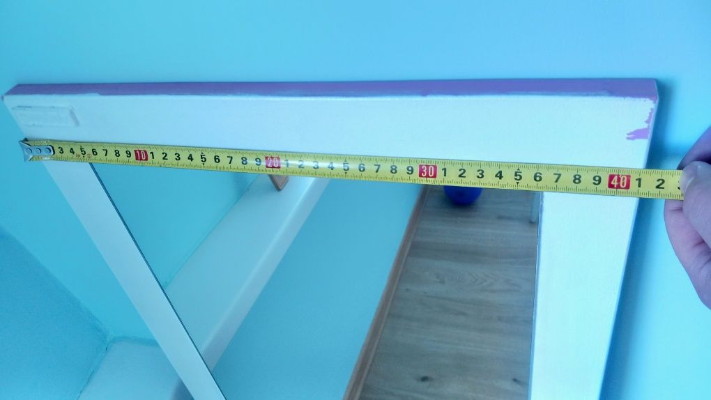 Lustro 114x31cm na desce
