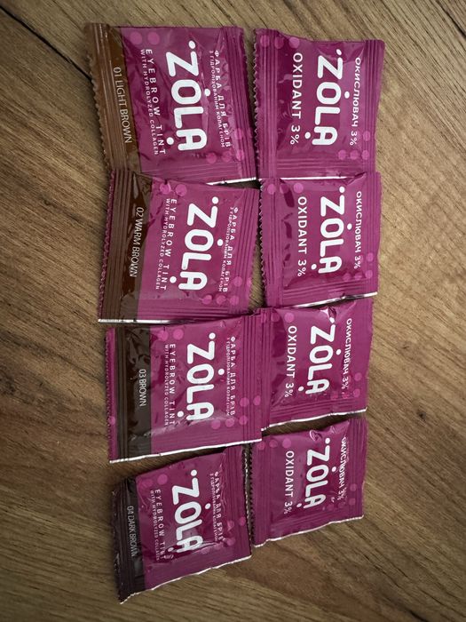 Nowy farby do brwi Zola 4*5ml + oxidant 4*5 ml